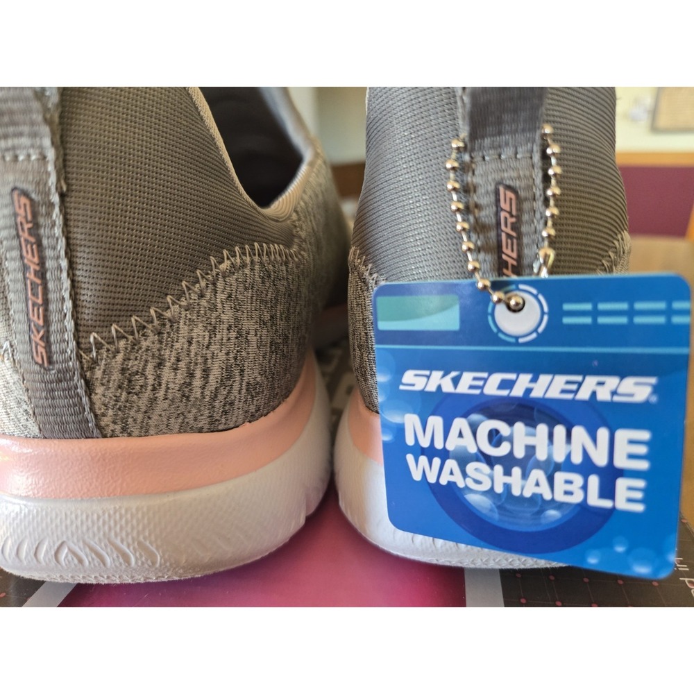 Skechers 11 M Summits Quick Getaway Women's Slip On Shoes Size 12983 GYLP Gray - Picture 6 of 7